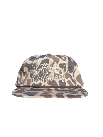 Critter Outdoors "OG Logo" Lost Goat Rope Hat - Old School Slough Camo