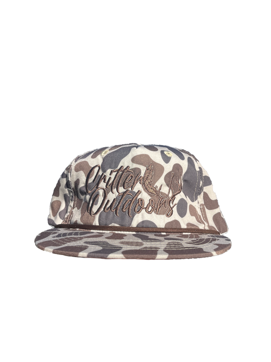 Critter Outdoors "OG Logo" Lost Goat Rope Hat - Old School Slough Camo