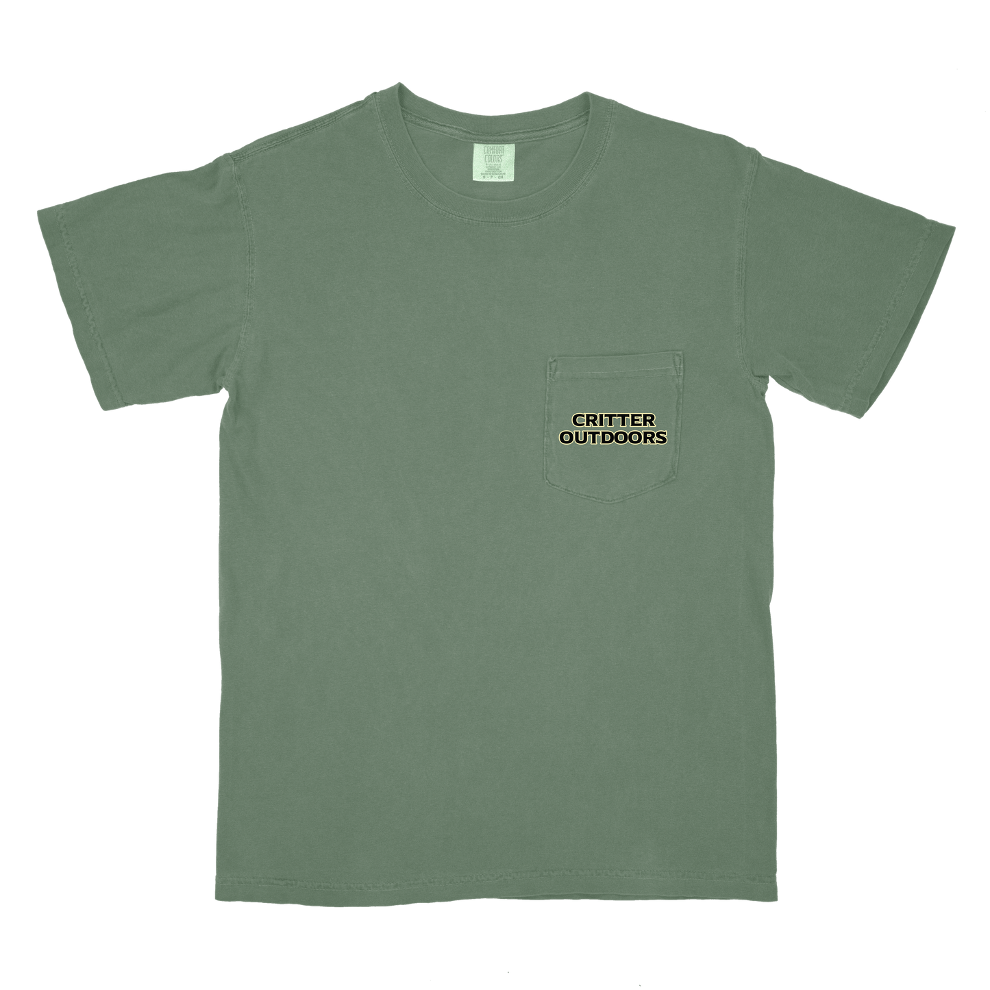 Critter Outdoors "Sunset" Pocket Tee – Moss