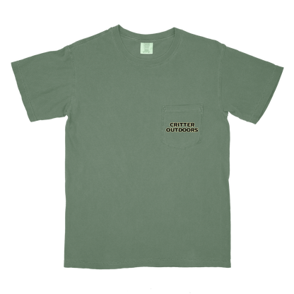 Critter Outdoors "Sunset" Pocket Tee – Moss